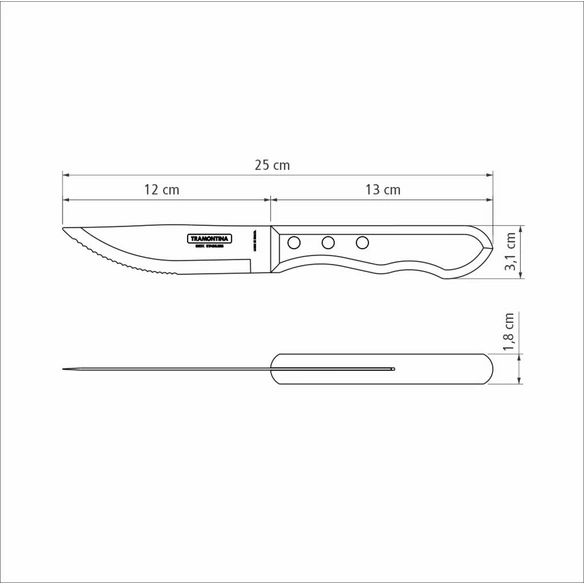 Messer »JUMBO«, Jumbo Steakmesser, 25 cm