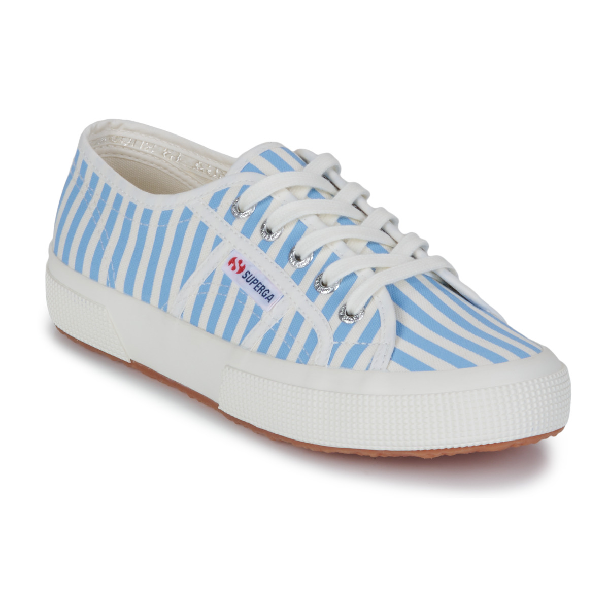 Superga - 2750 STRIPES PRINT - Blue / White