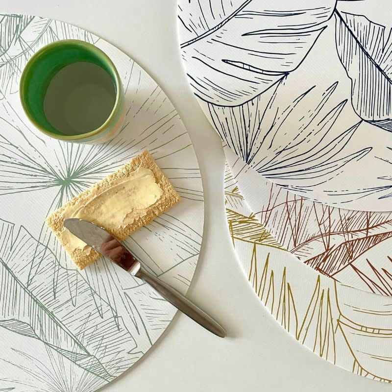 MIX LÄMNAR - Lot de 4 sets de table L 38xl 38cm Multicolore Feuillage