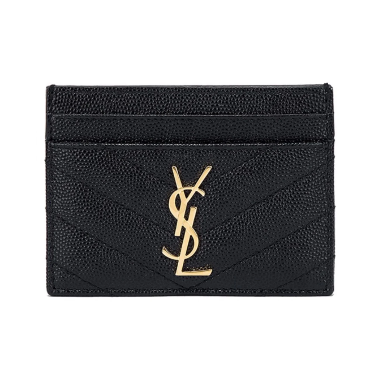 Saint Laurent YSL Caviar Leather Card bags