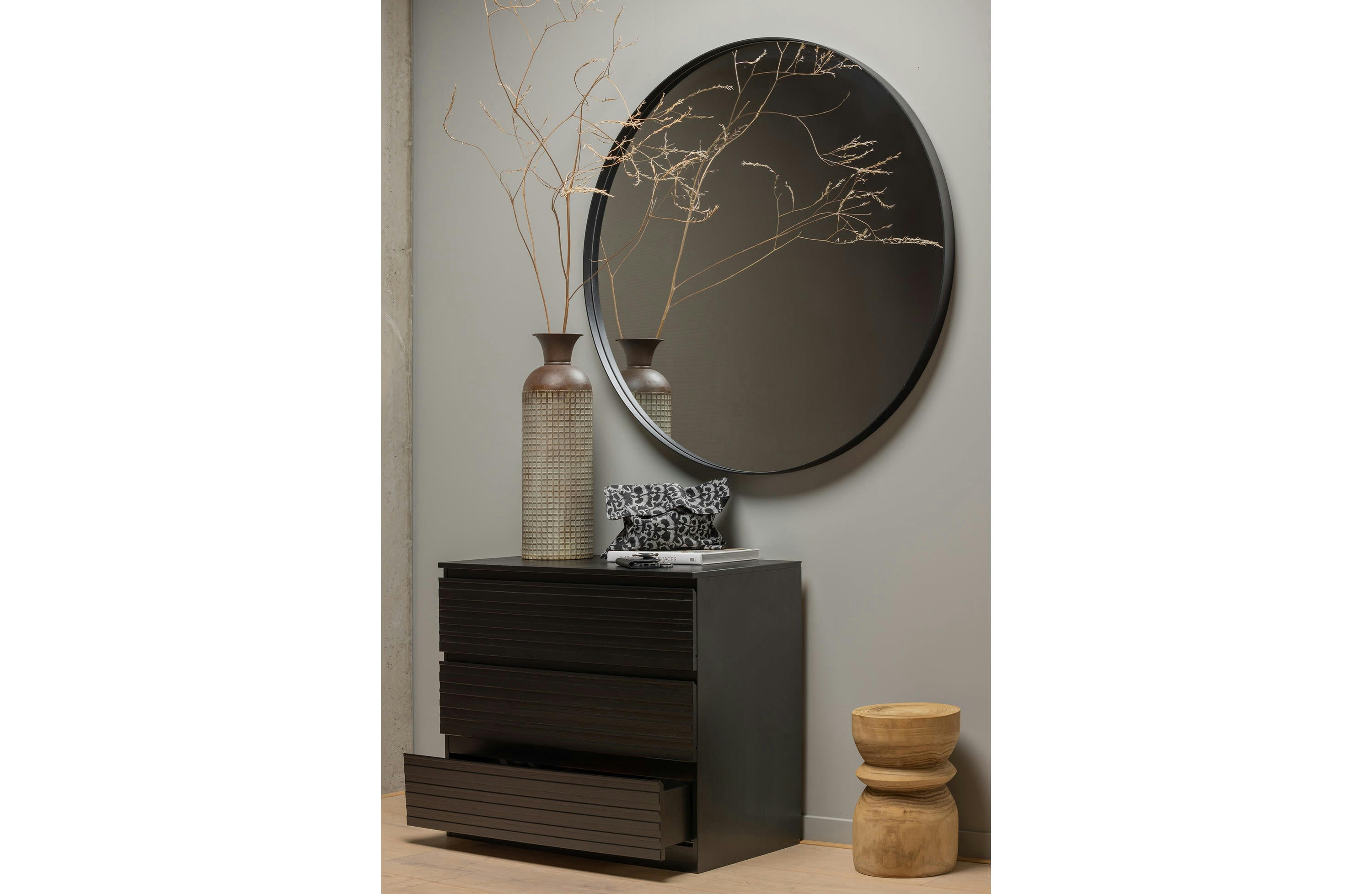 JENTE - Cabinet en bois noir