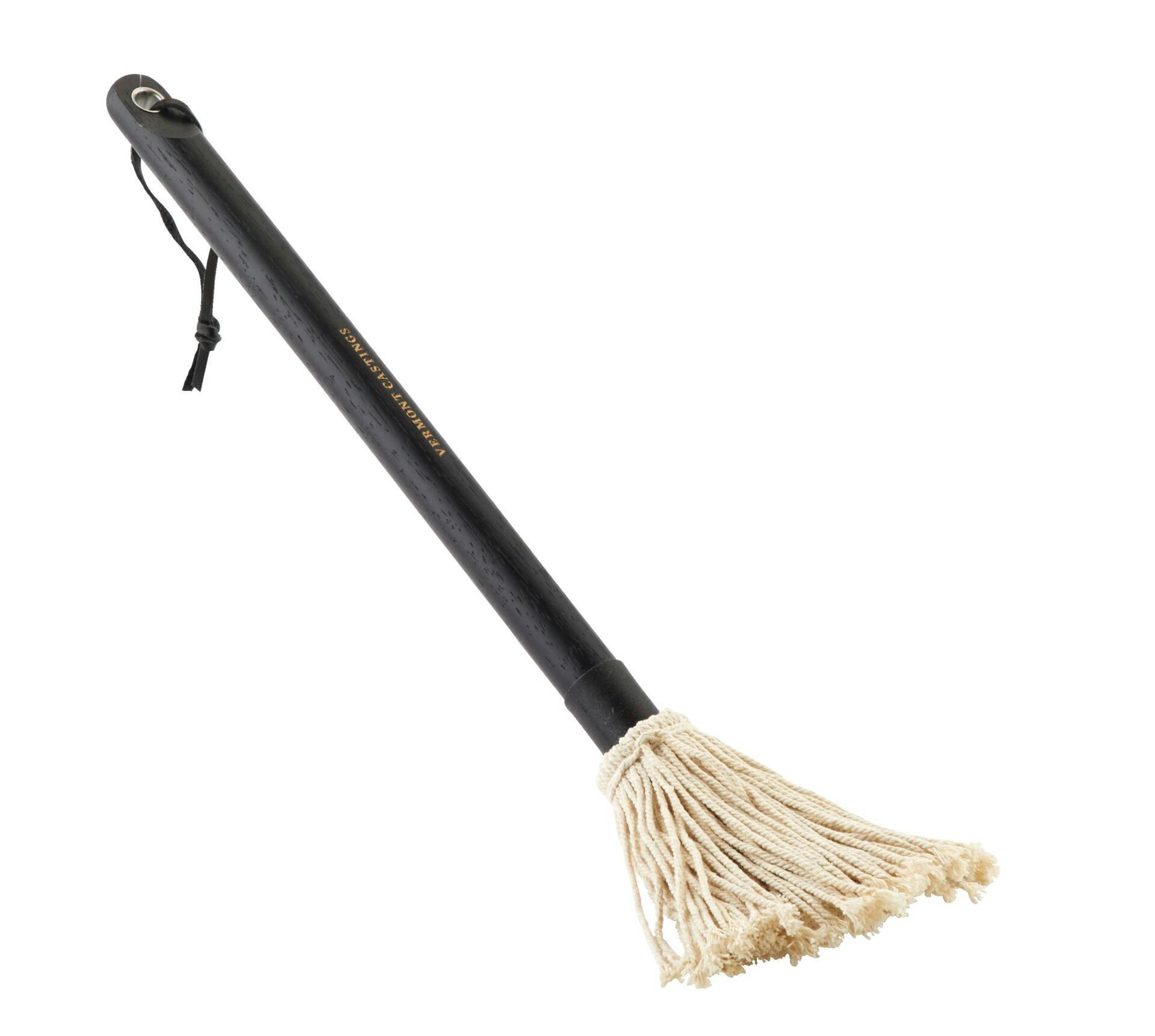 Vermont Castings Cloth Basting Sauce Mop & Brush with a Leather Loop