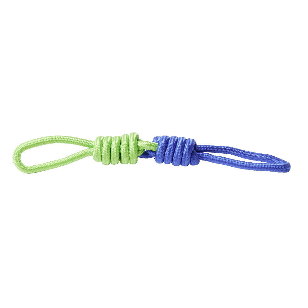 Jouet pour chien corde en coton bleu et vert Ø4,5x46cm
