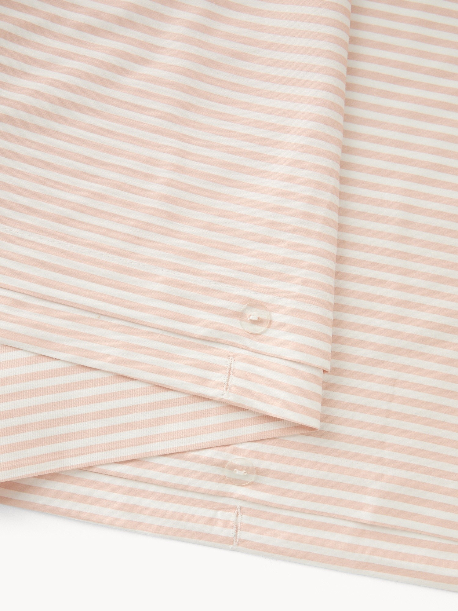 Parure copripiumino in raso di cotone fantasia a righe - Prezzo di lancio