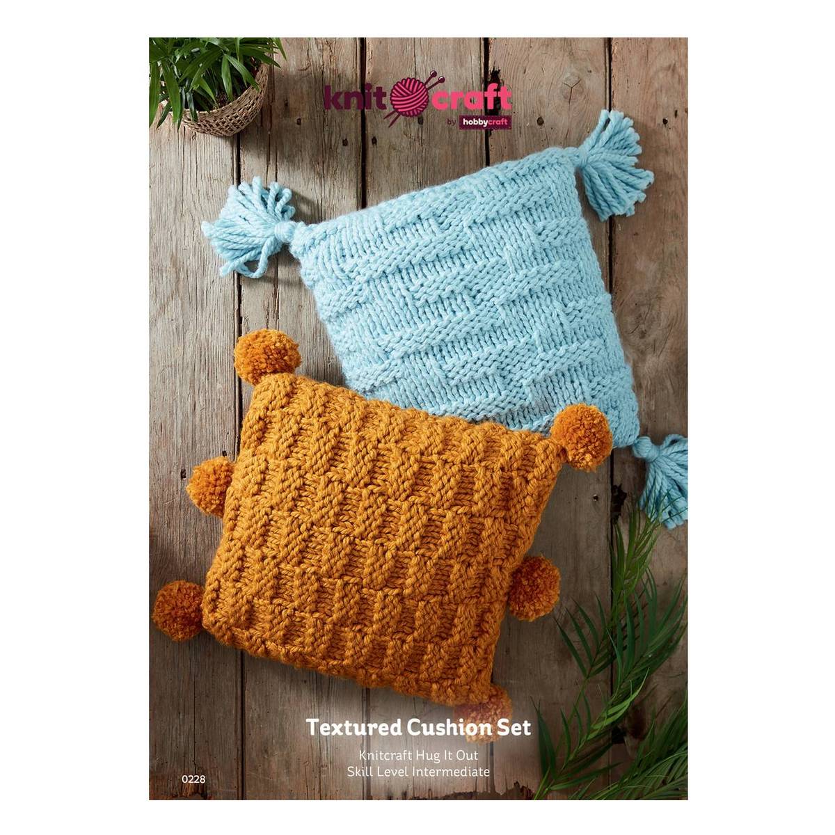 Knitcraft Textured Cushion Set Digital Pattern 0228