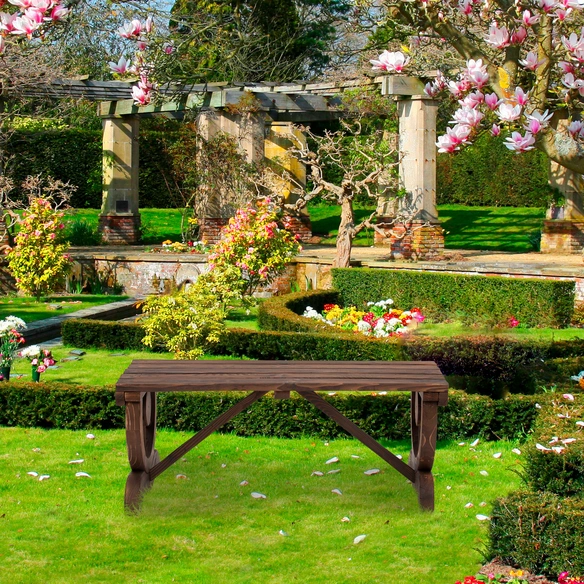 Gartenbank, 2-Sitzer, BxHxT: 98 x 39,5 x 50 cm
