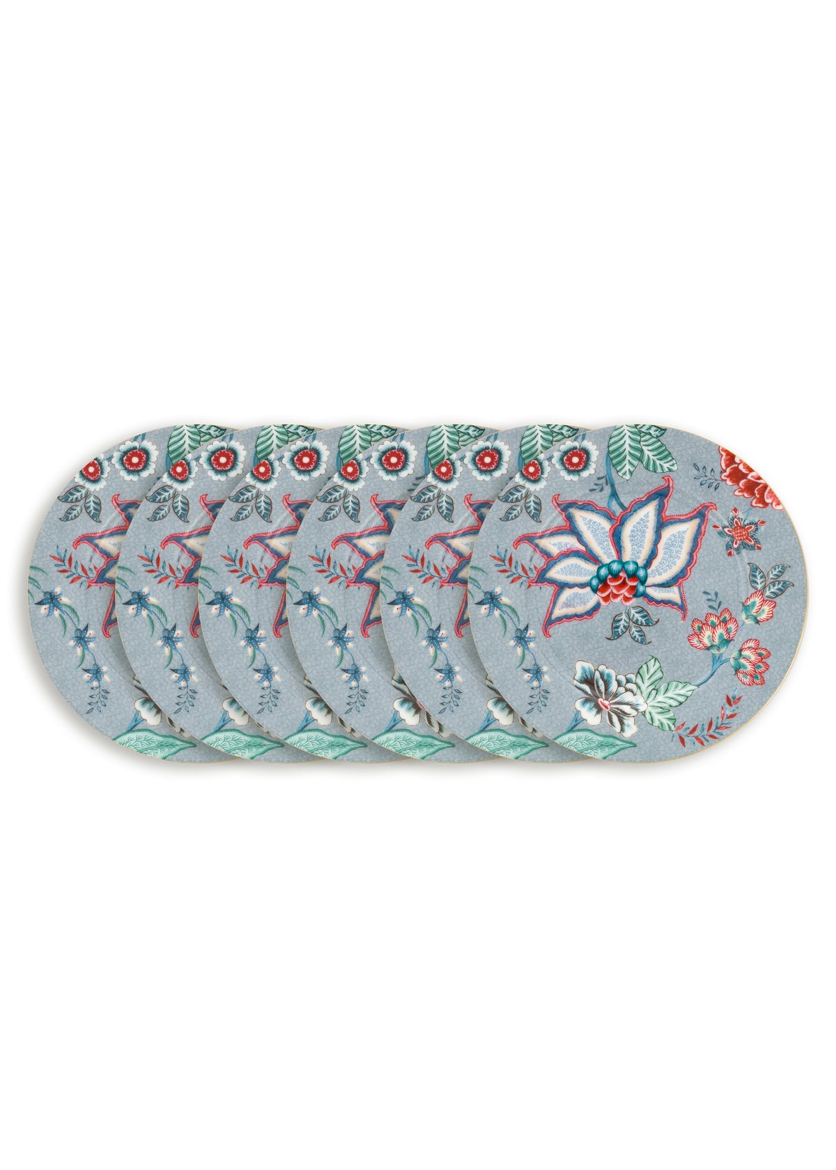 Pip Studio - Flower Festival Borden - Servies set van 6 - 17cm