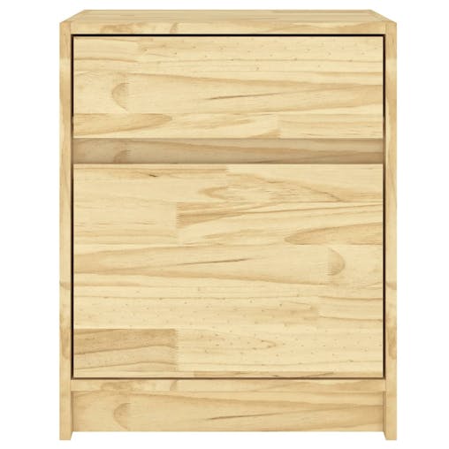 NNEVL Bedside Cabinet 40x31x50 cm Solid Pinewood