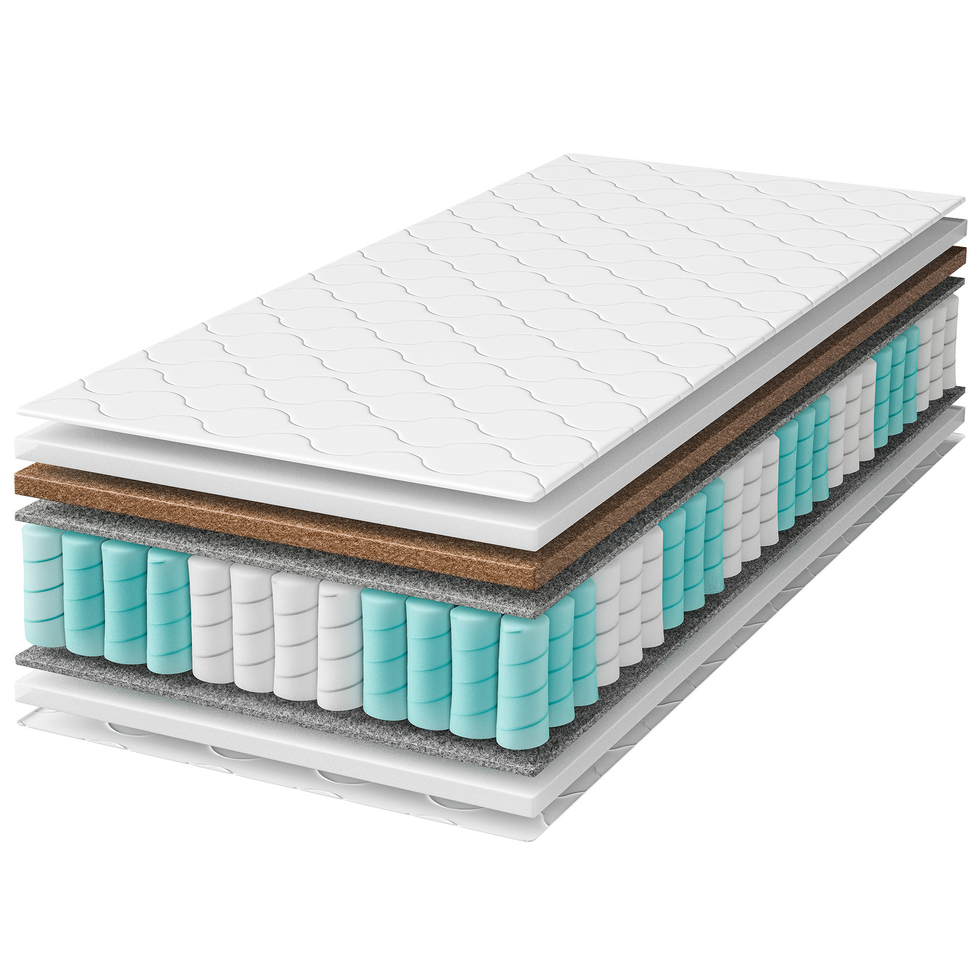 Materac kieszeniowy z kokosem 80x200 Prestige Kokos 26 cm, Twardy H4/H5