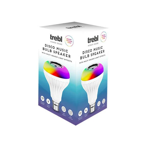 Trebl Disco Music Bulb Speaker B22