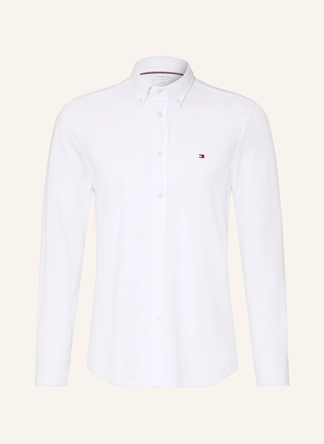 TOMMY HILFIGER Piqué-Hemd Slim Ft