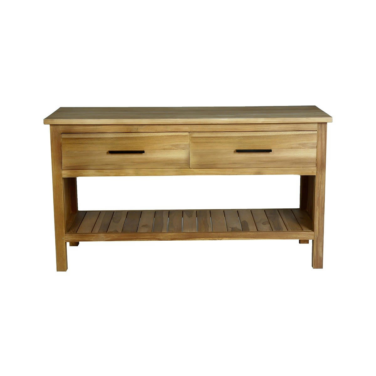MARLI - Meuble sous vasque teck massif 135 cm