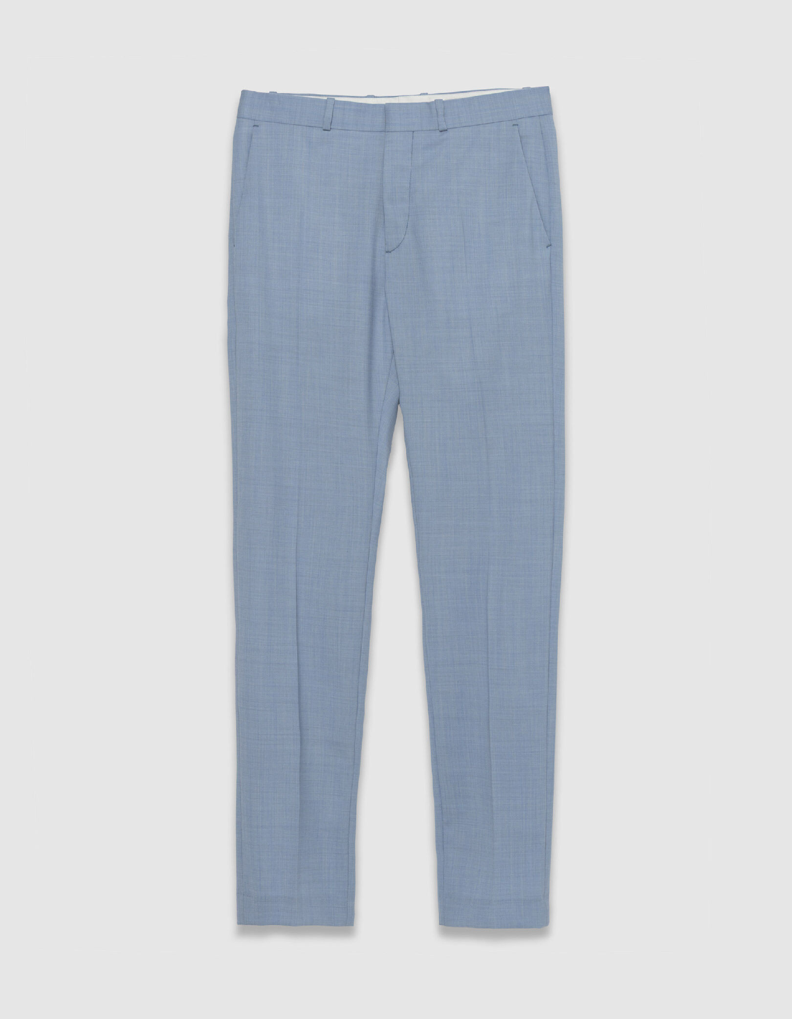 Pantalon de costume bleu ciel faux-uni TRAVEL SUIT Homme