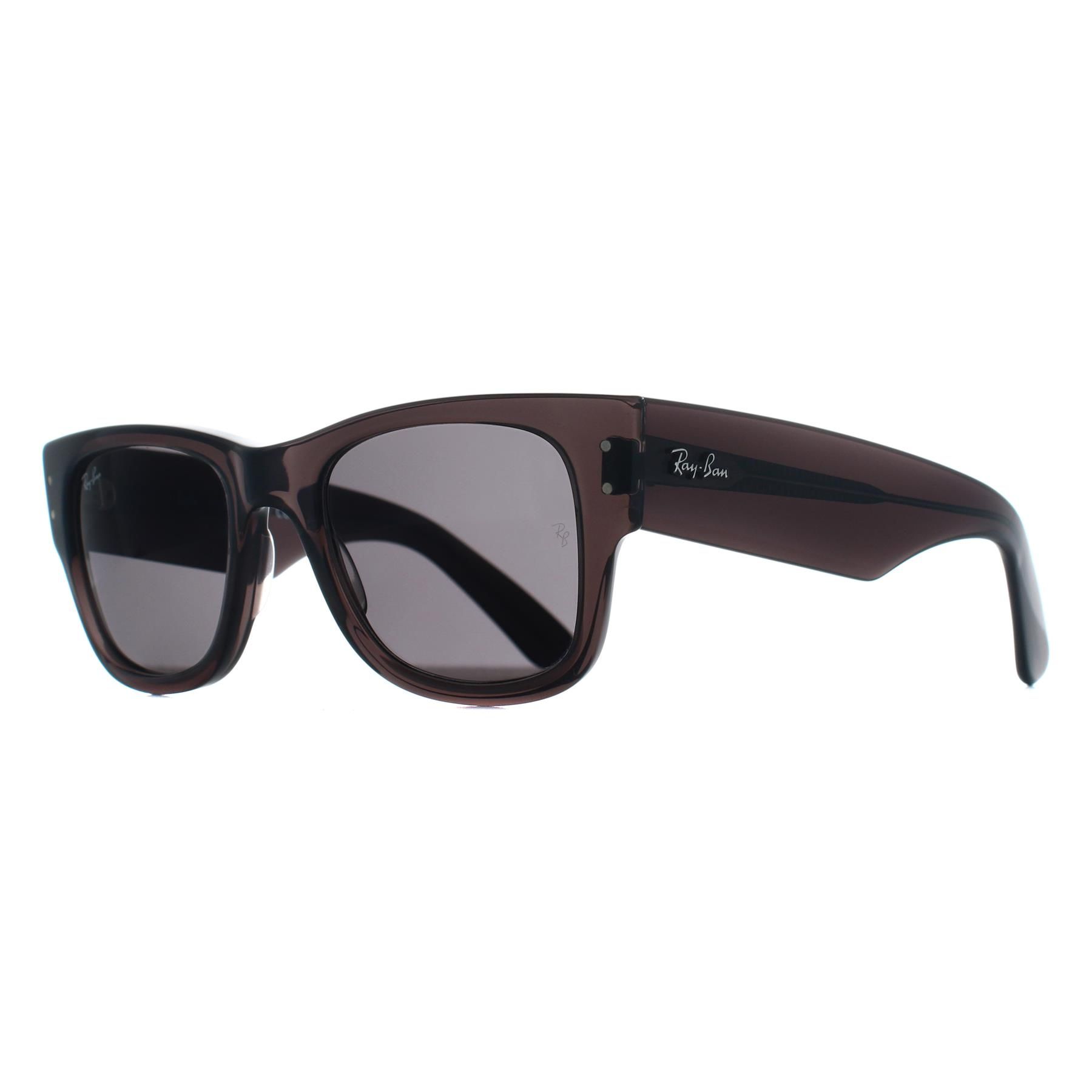 Ray-Ban Square Transparent Black Dark Grey RB0840S Mega Wayfarer