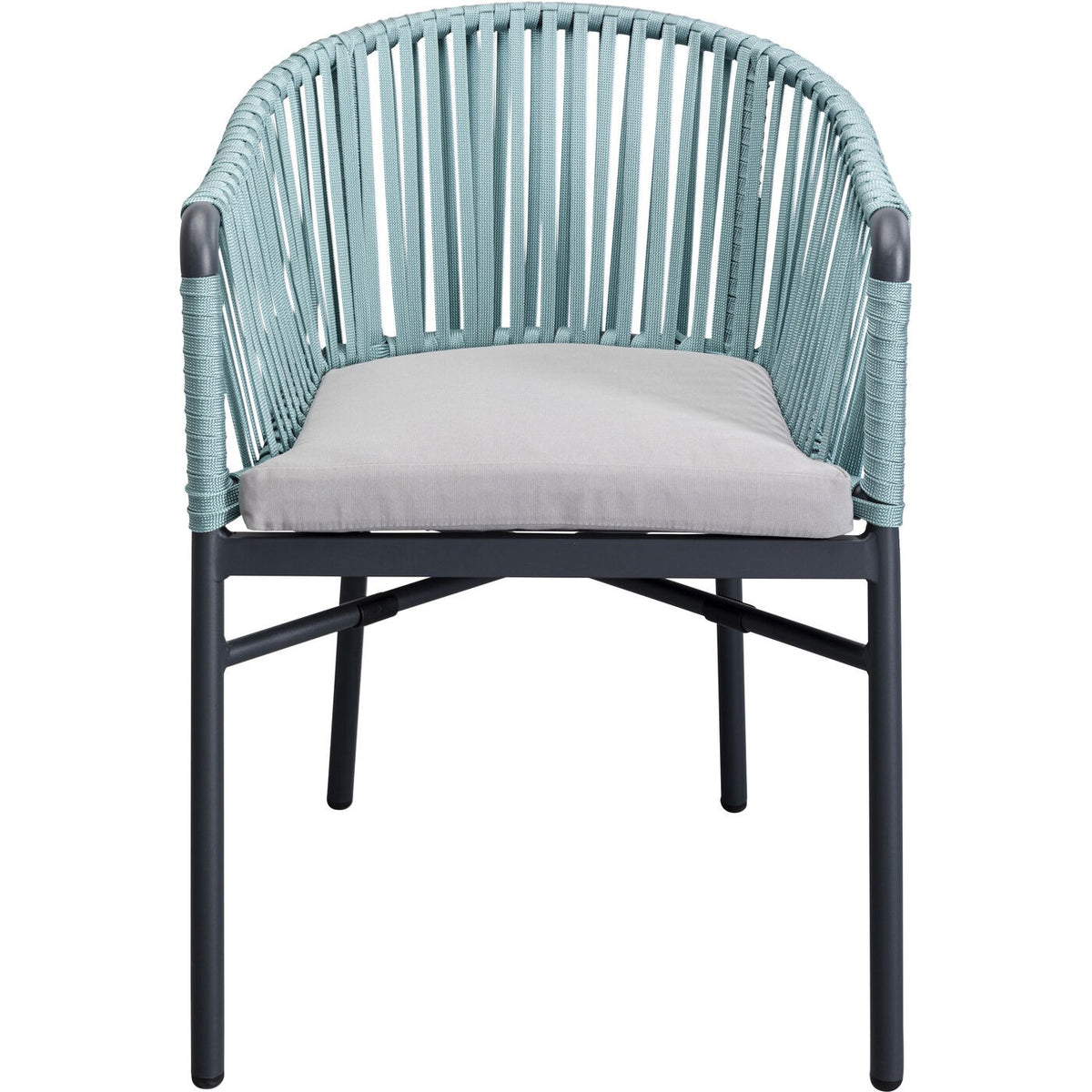 Kare Design Tuinstoel met armleuningen Santanyi blauw