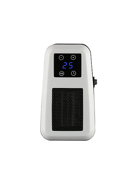 Chauffage d'appoint soufflant compact blanc et noir 390W
