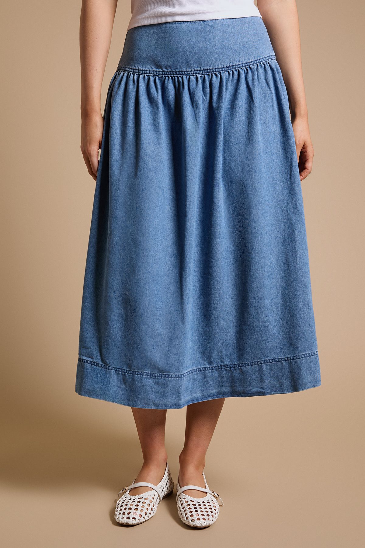 Dorothy Perkins Dropped Waist Maxi Skirt