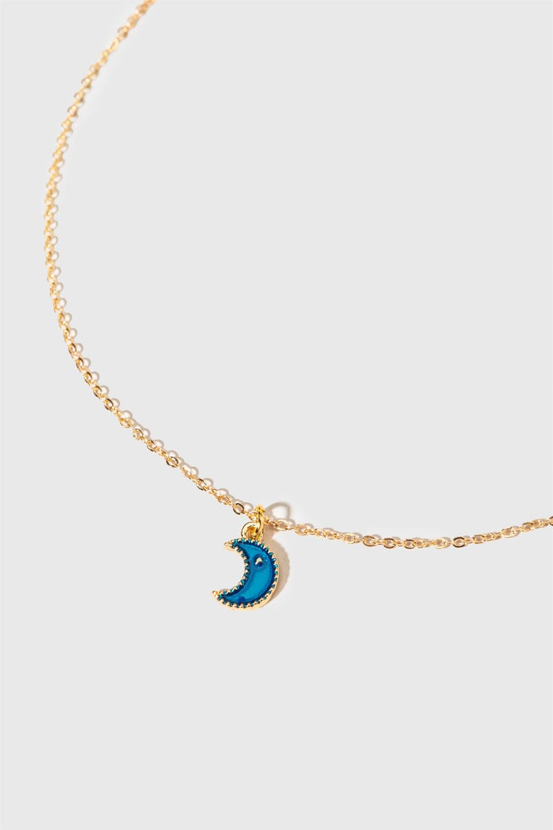 Hello Franki Moon Pendant Necklace for girls