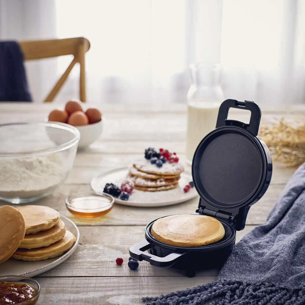 Mini machine à pancake noir 500-600W
