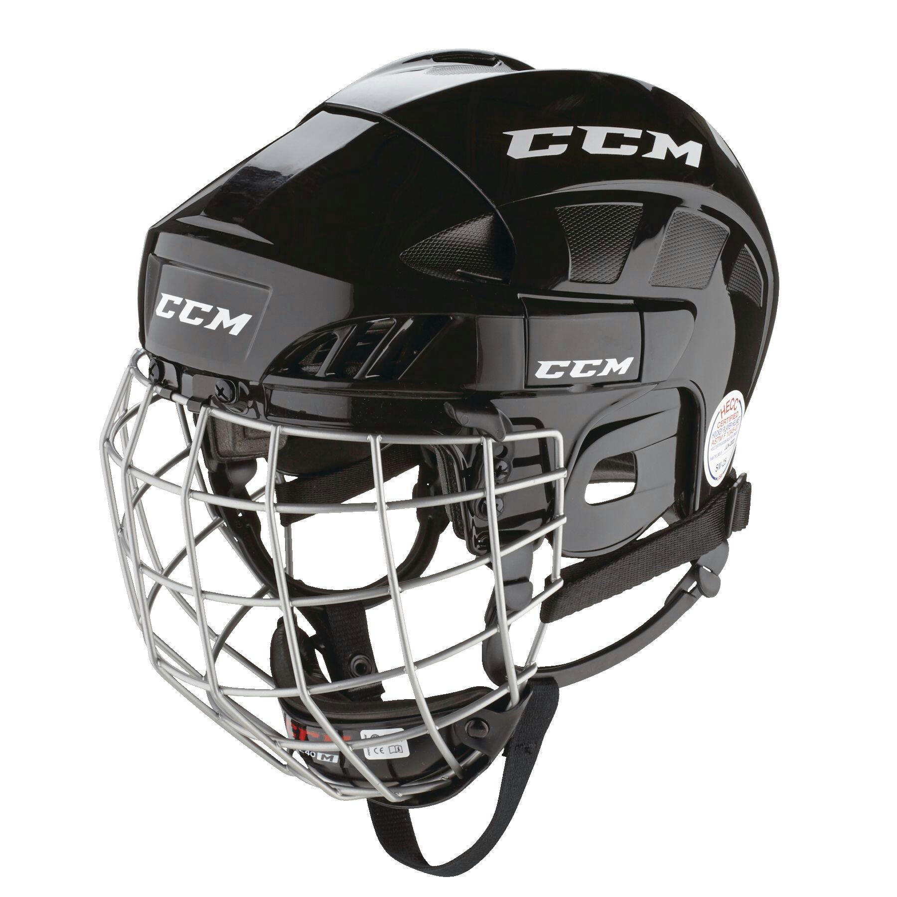 CCM XT20 Senior Hockey Helmet & Cage Combo, Black