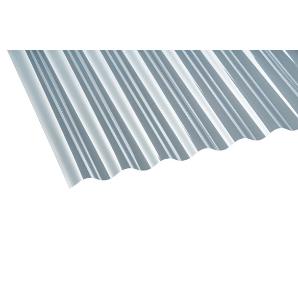 Wellplatte, »Sinus 76/18«, LxBxS: 120x80x0,65 cm, PVC, klar
