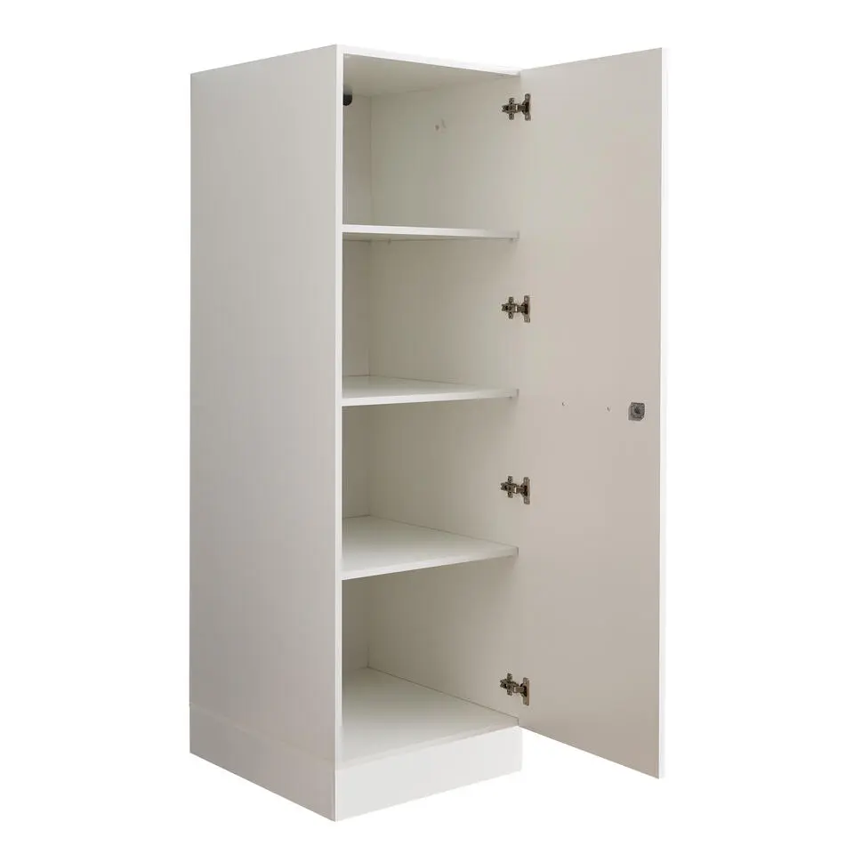 Interiax WASHWALL 'Mary' Wasmachine Opbergkast Wit - 162x50x67.5 cm