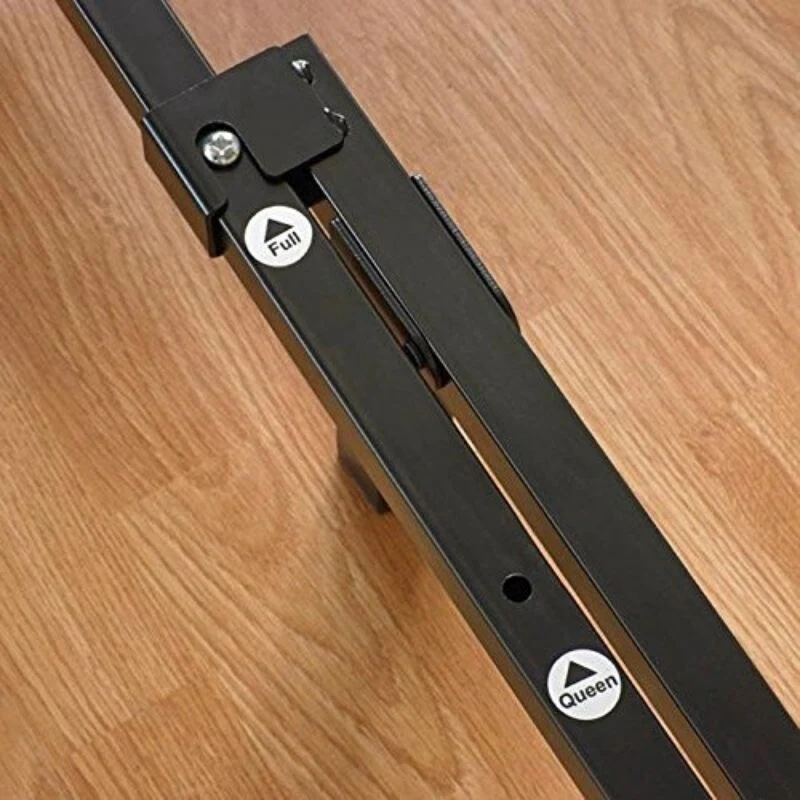 King size 9 Leg Adjustable Metal Bed Frame with Headboard Brackets