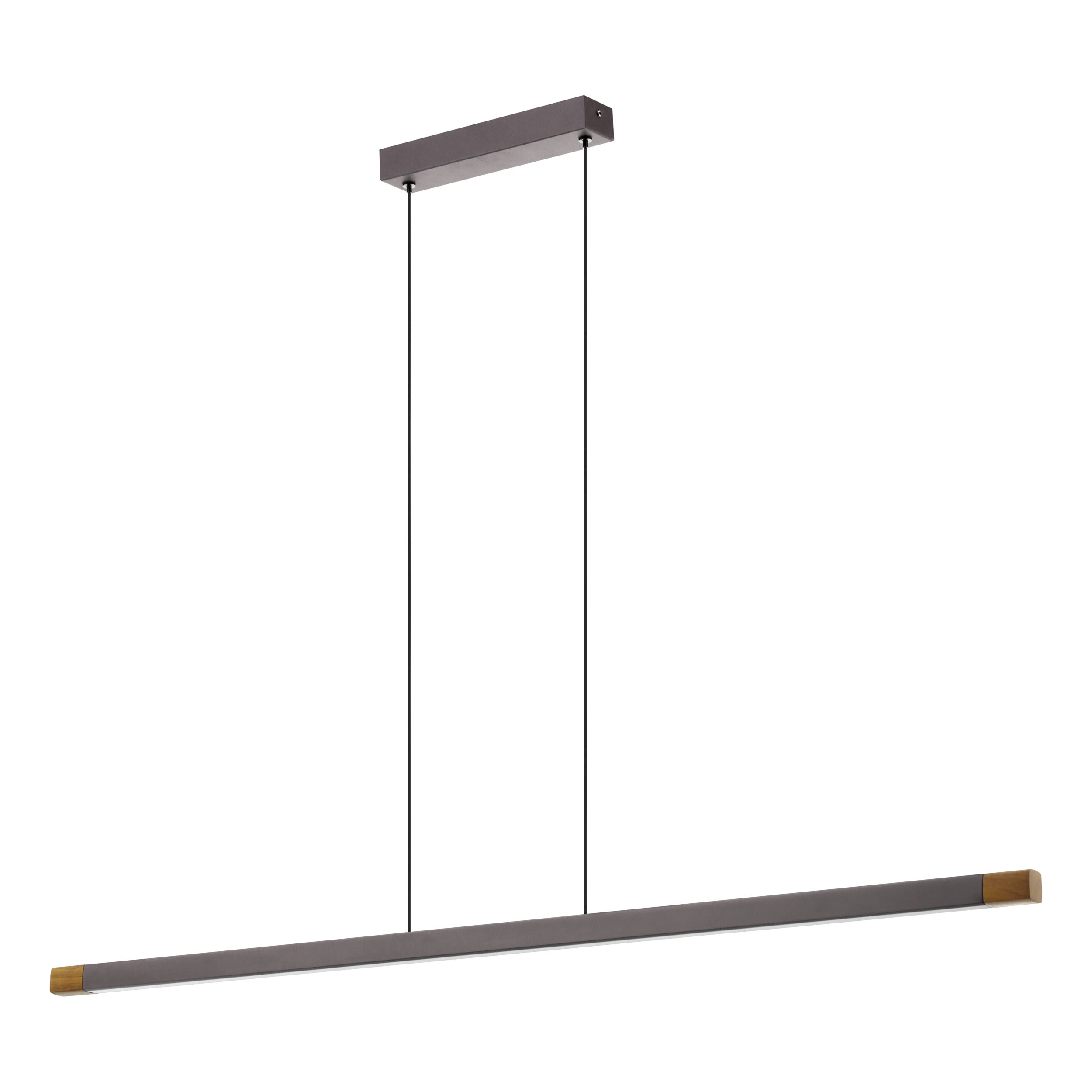 EGLO hanglamp Lisciana - led - 126 cm - grijs/bruin/wit - dimbaar