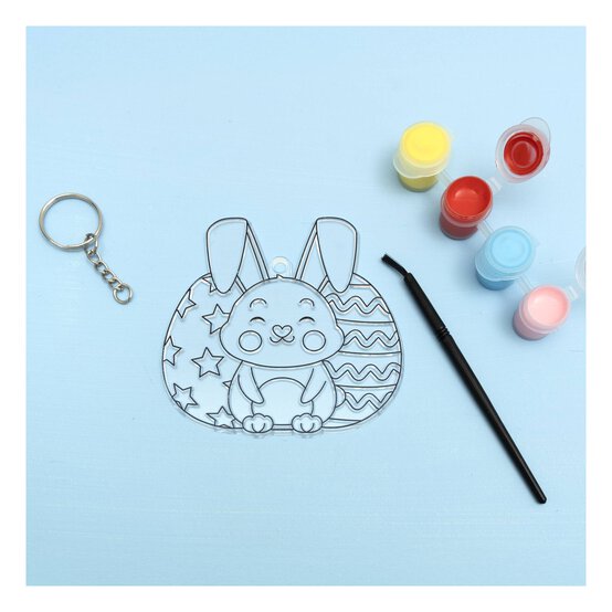 Paint Your Own Bunny Suncatcher Keyring Kit