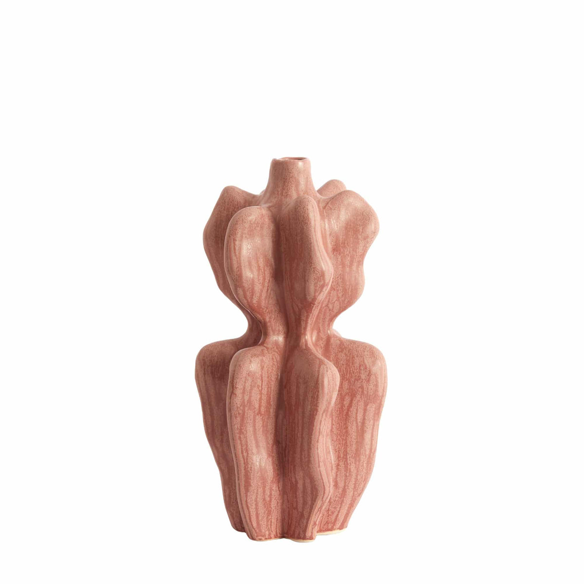 Light & Living vaas Nara - rood - 19x17x37cm