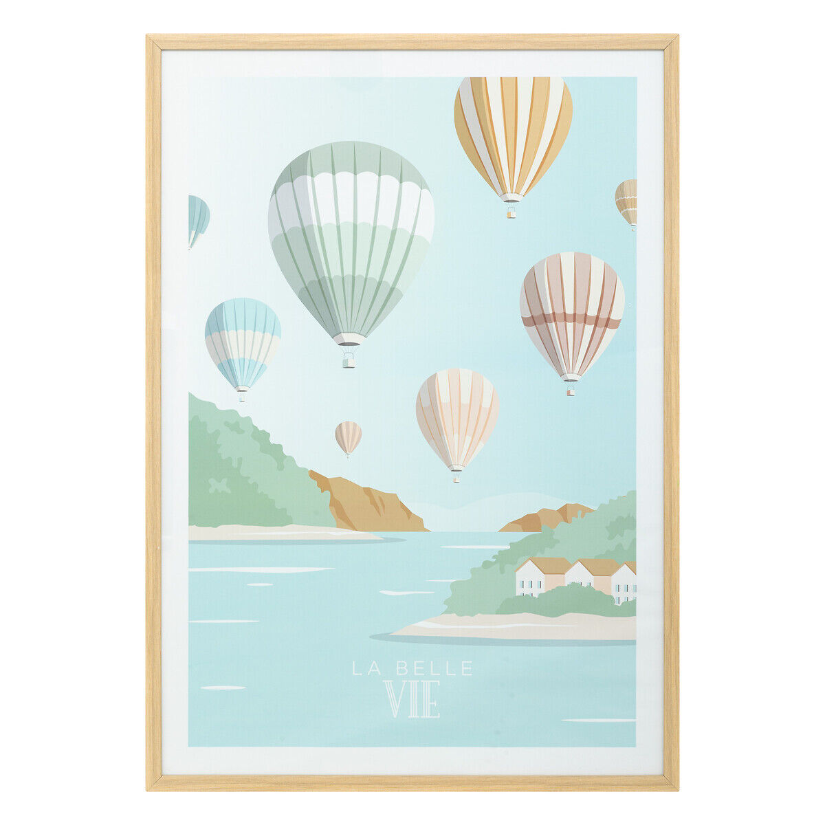 Quadro decorativo com balões CLAUDE 50x70cm