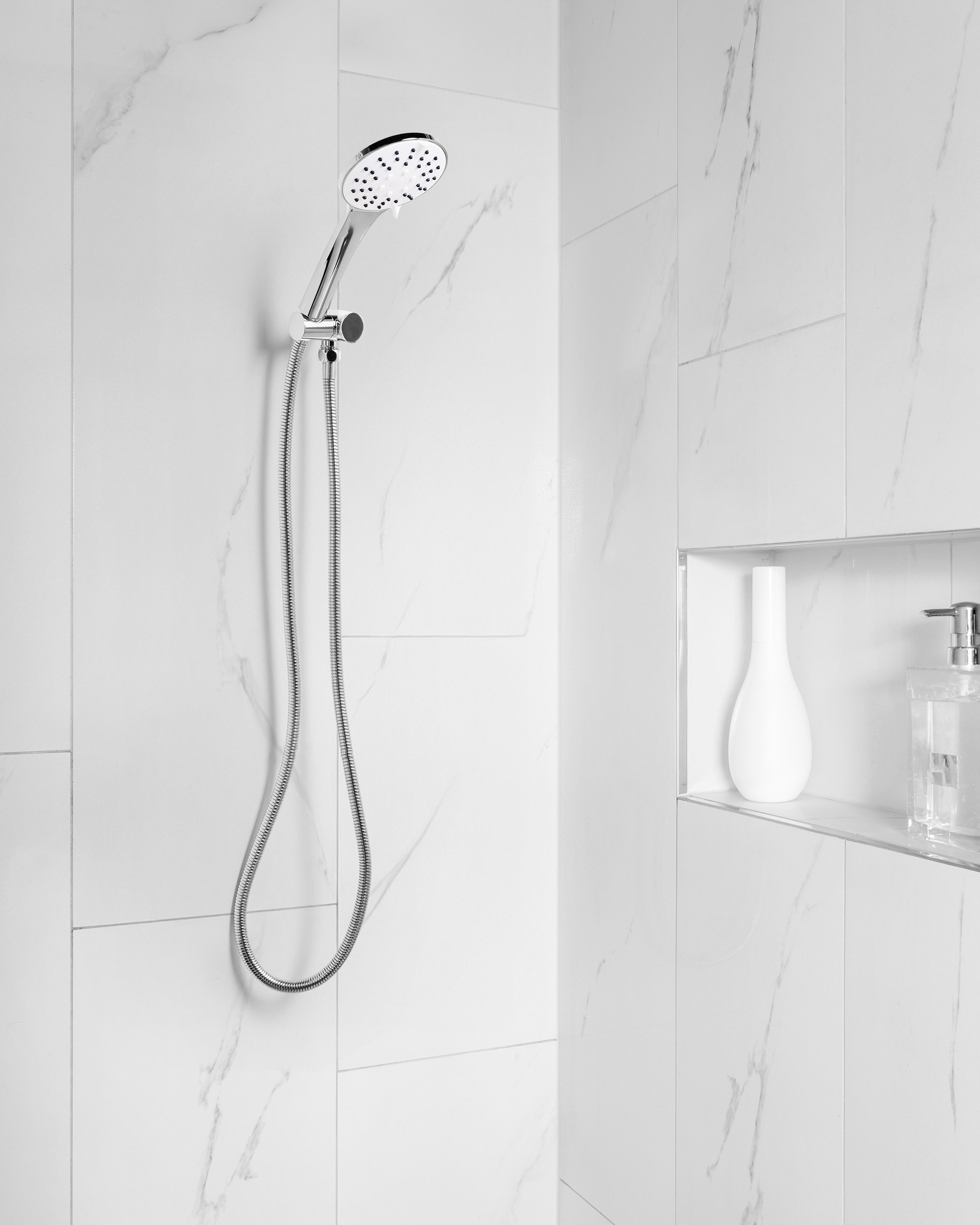 Shower Head and Hose Kit CHURUN 4-function Silver