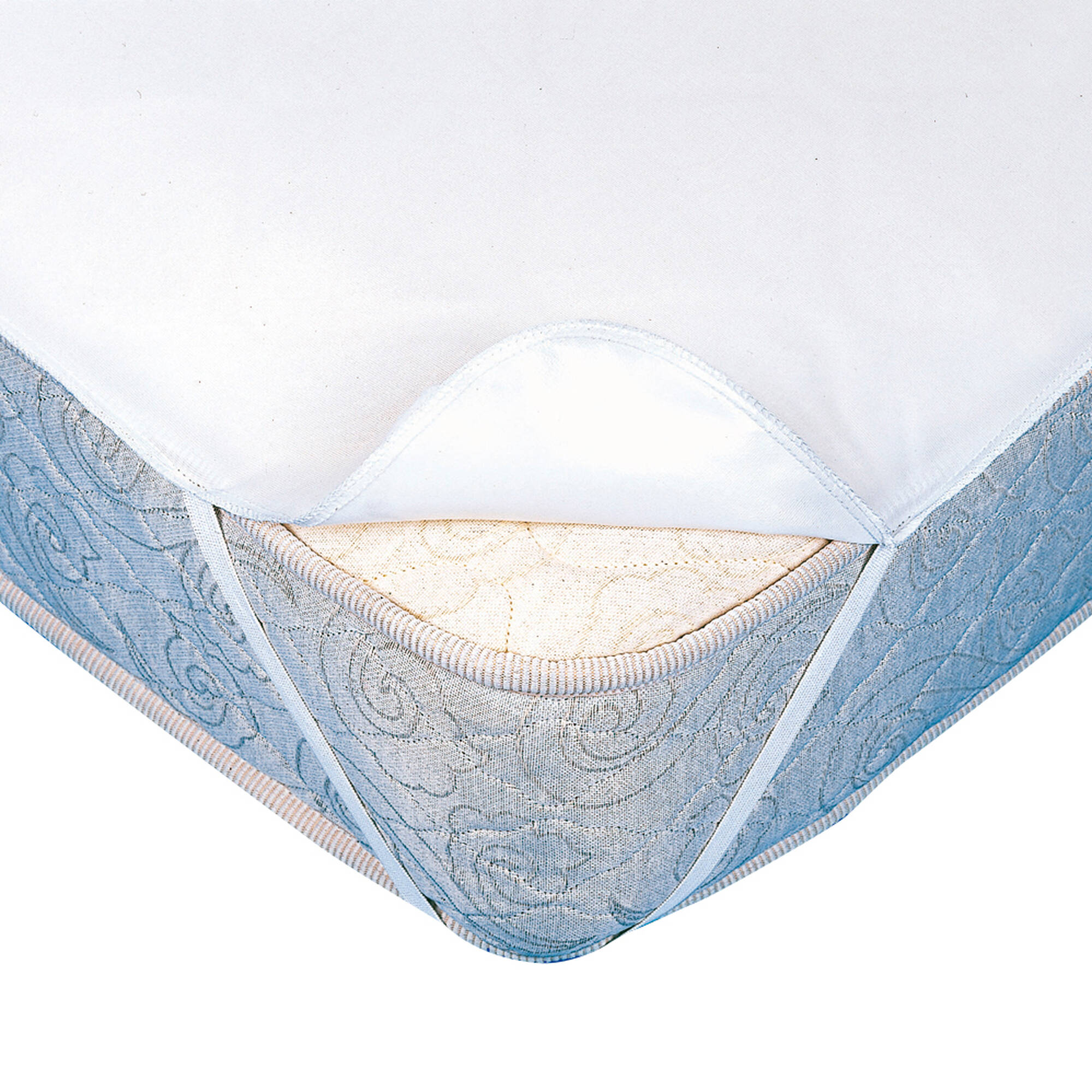 Protège matelas molleton imperméable PVC forme plateau
