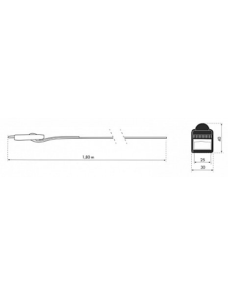Lot de 2 sangles de serrage, 1.80m à boucle plastique, rouge - THIRARD