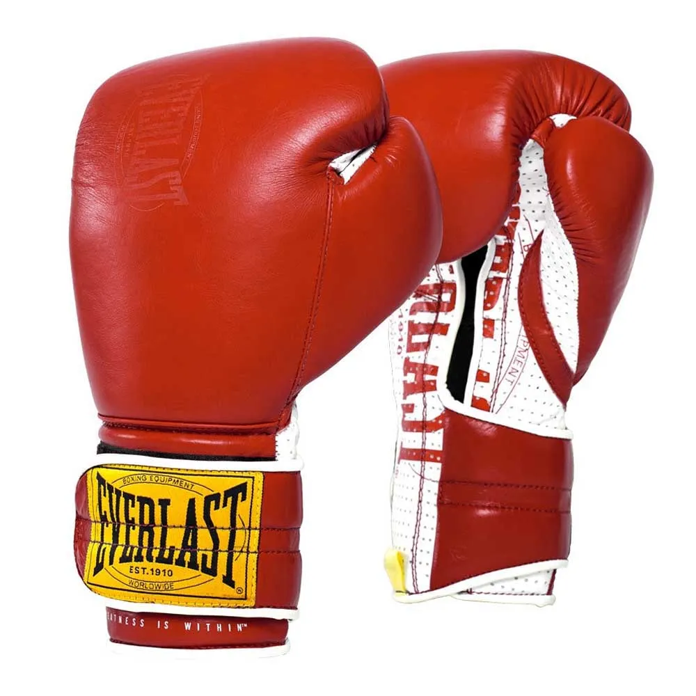 Everlast 1910 sparring hook&loop artificial leather boxing gloves
