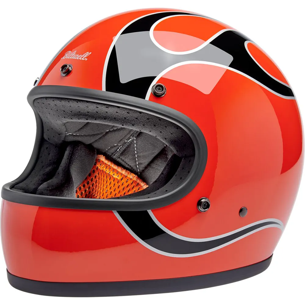 Biltwell Gringo Flames full face helmet