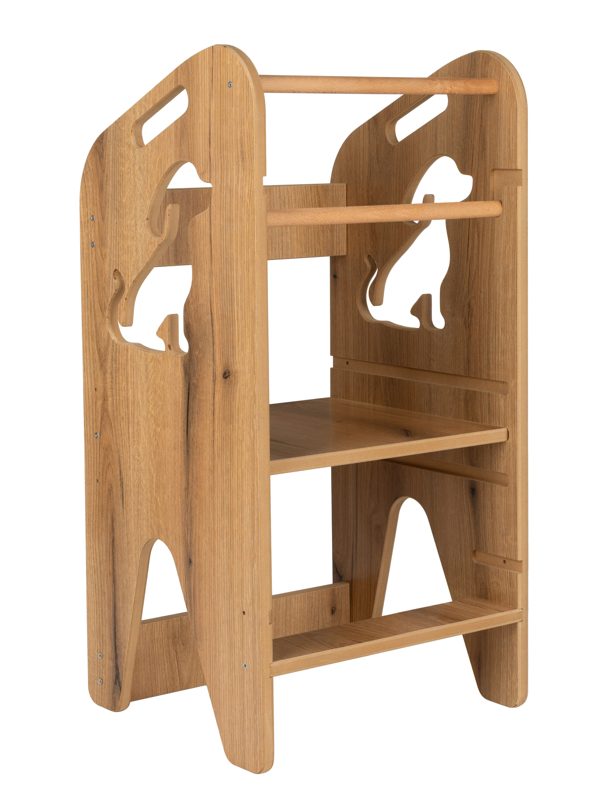 Pomocnik kuchenny dla dzieci regulowany Kitchen Helper MDF drewno