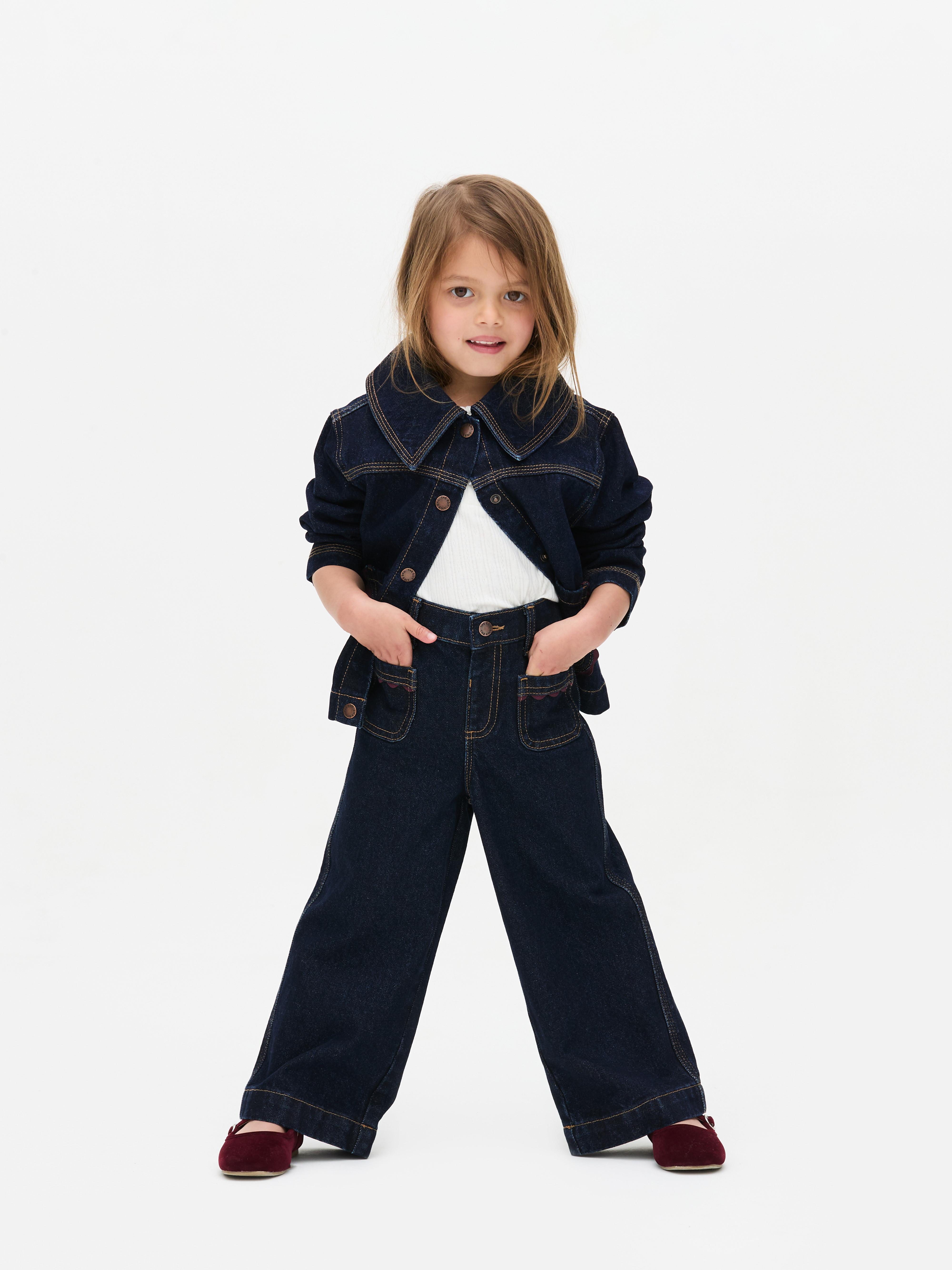 1.5-8yrs | The Edit Wide Leg Jeans
