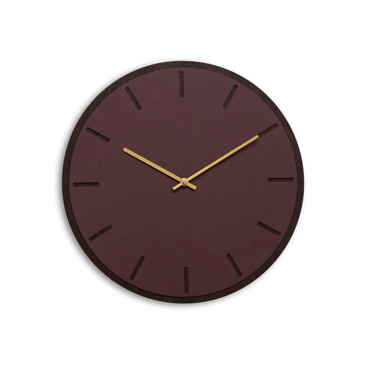 - Horloge murale en linoléum rouge D38cm