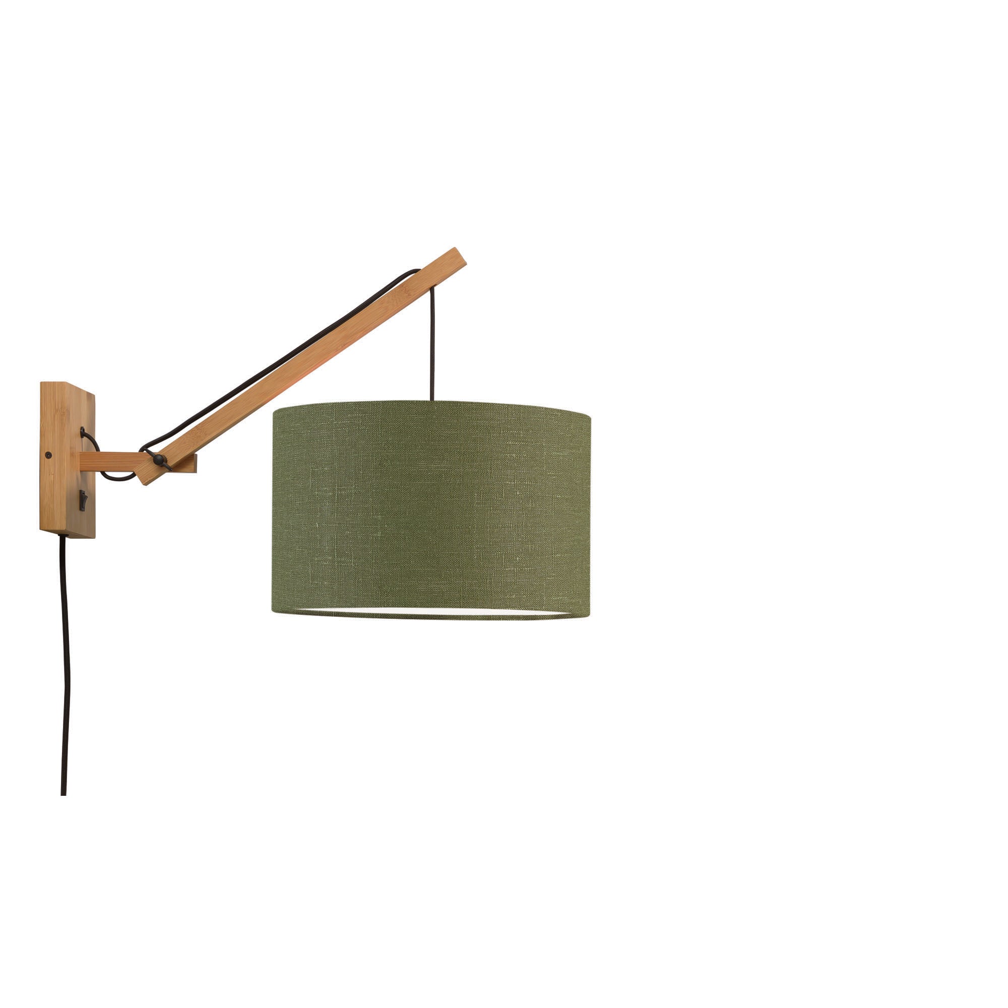 GOOD&MOJO wandlamp Andes - bruin - Ø32cm