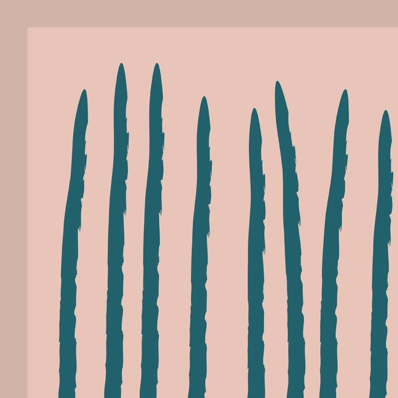 HACHURE ROSE - Tête de lit L140xH 70cm