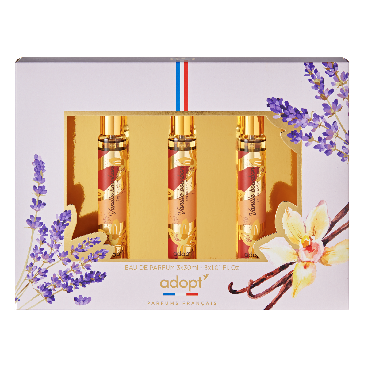 Trio VanilleCOFFRET 3 EAUX DE PARFUMS VANILLE BOURBON 30 ML
