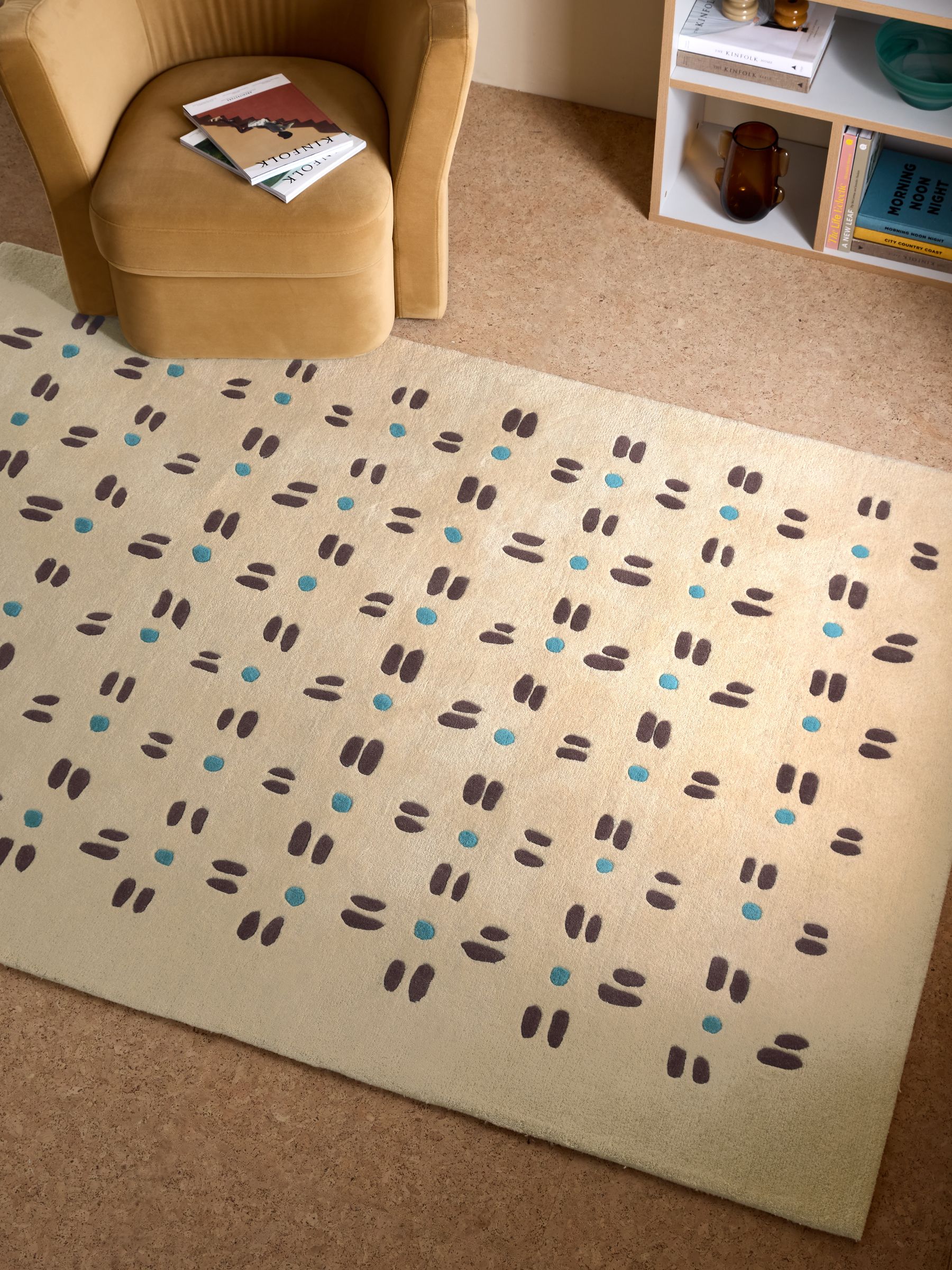 Timeo Wool Tufted Rug in Natural