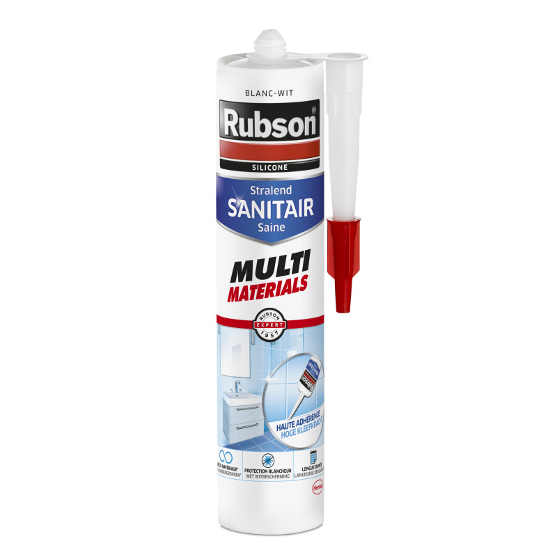 Mastic silicone sanitaire bain cuisine blanc 280 ml RUBSON