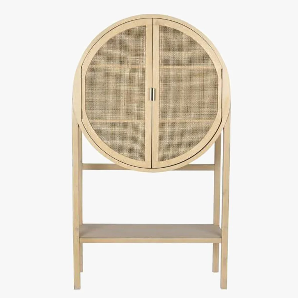 Aparador com Rattan 90x40x160 ZUMA