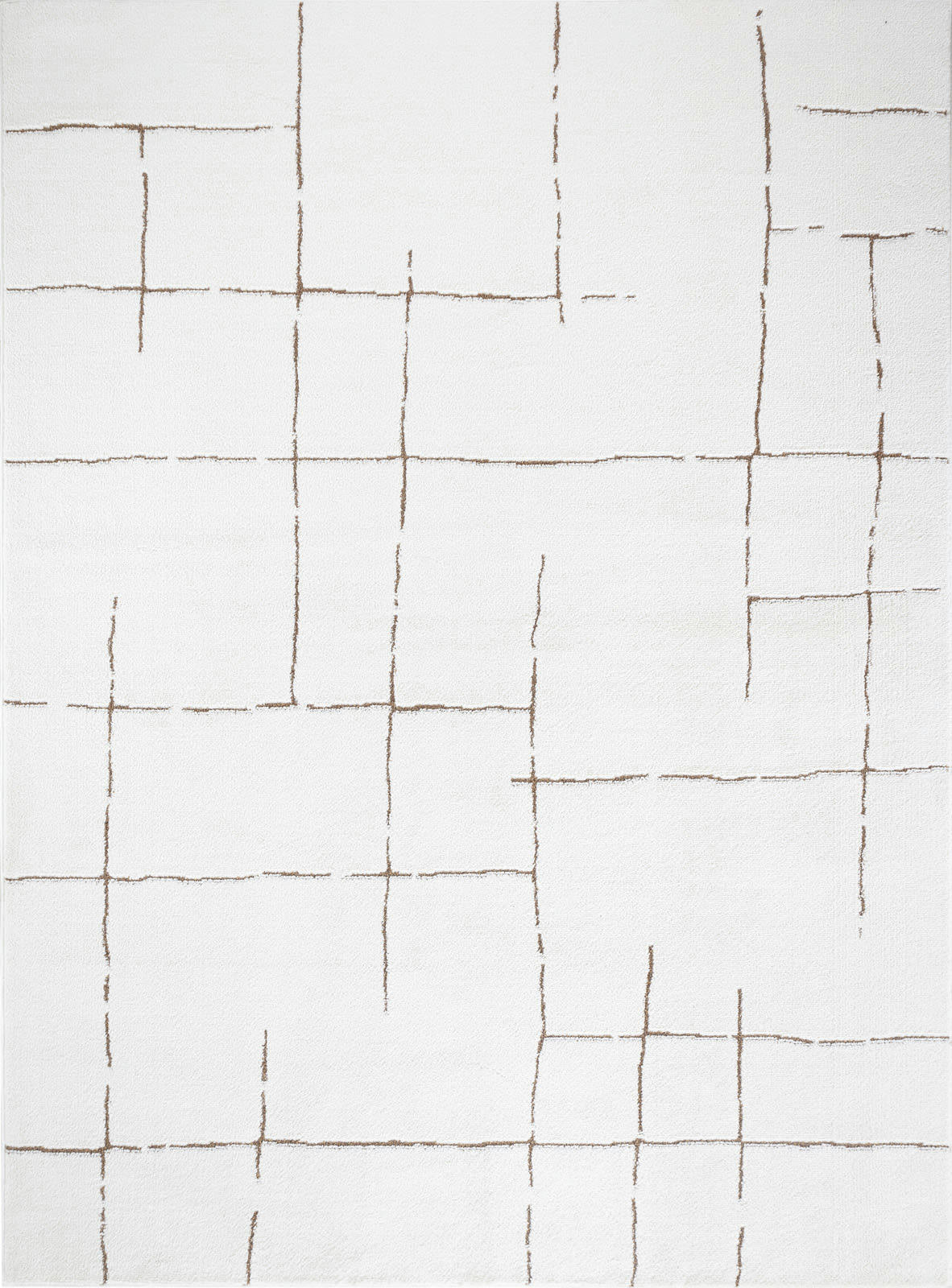 AVA - Tapis Scandinave Wabi-Sabi Ivoire/Terracotta 200x275