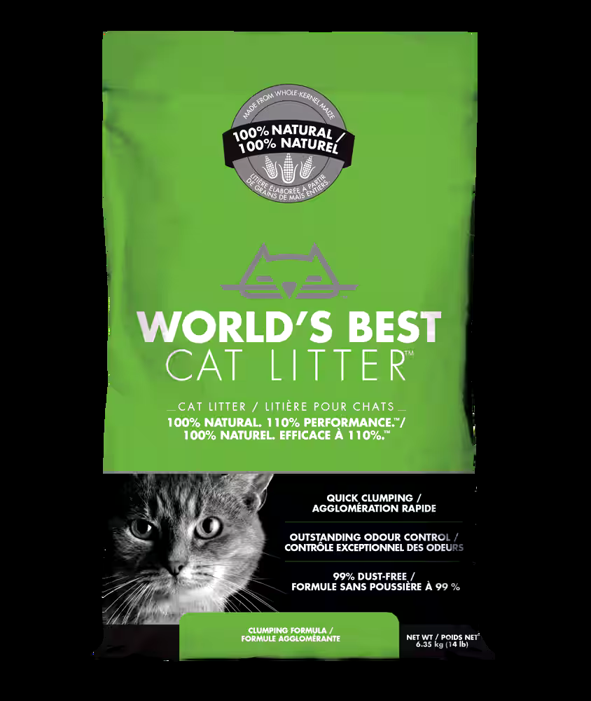 World's Best Natural Clumping Cat Litter Formula, 6.35-kg