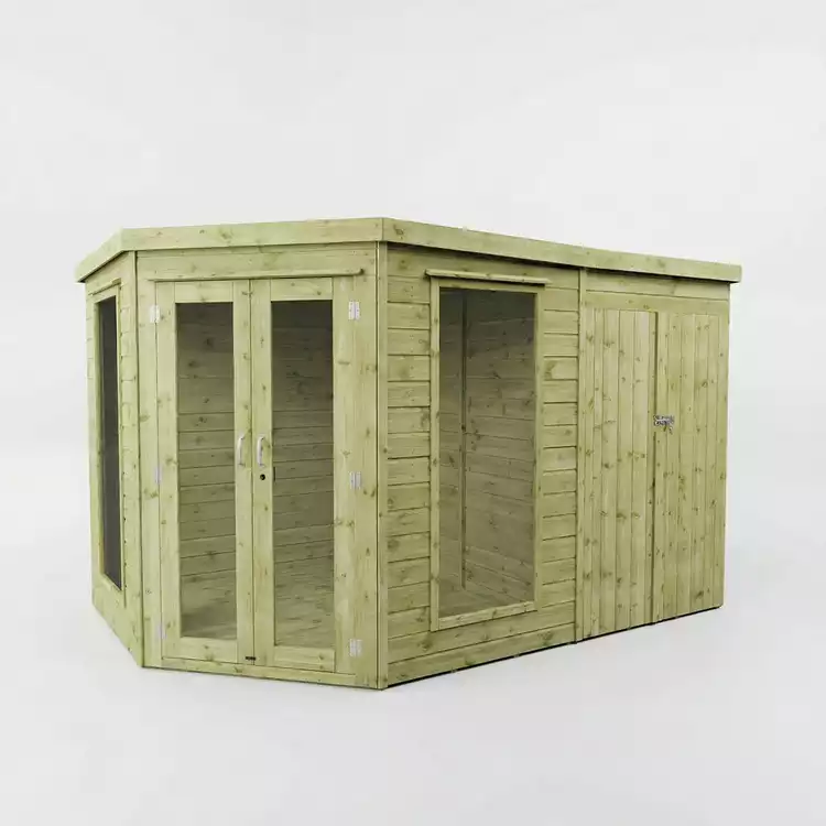 Mercia Corner Summerhouse with Shed - 7 x 7ft
