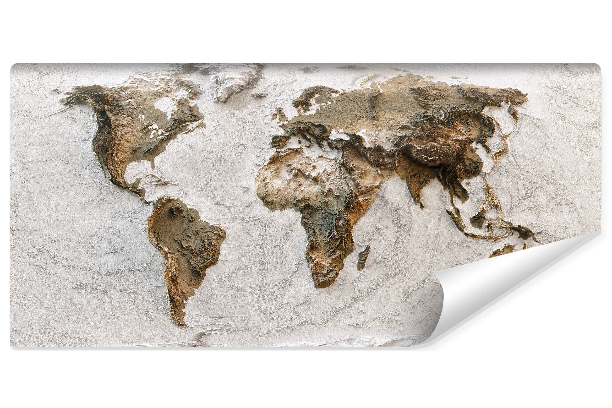 Fototapeta Mapa Świata Z Efektem 3D 90x60cm