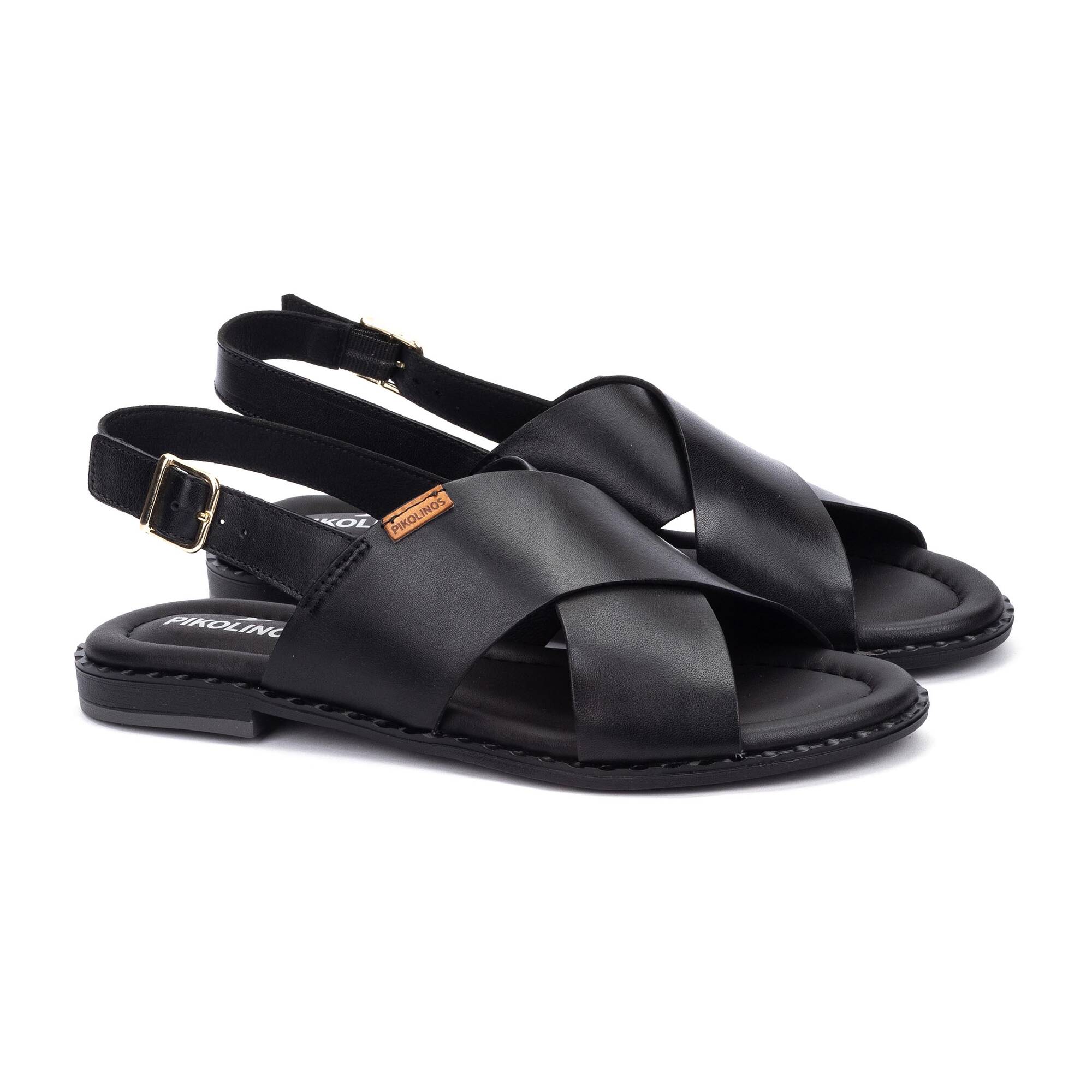 ALGAR - Sandalias planas con hebilla para mujer